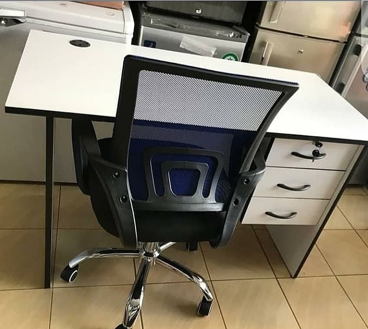 Study Desk and mesh office chair
